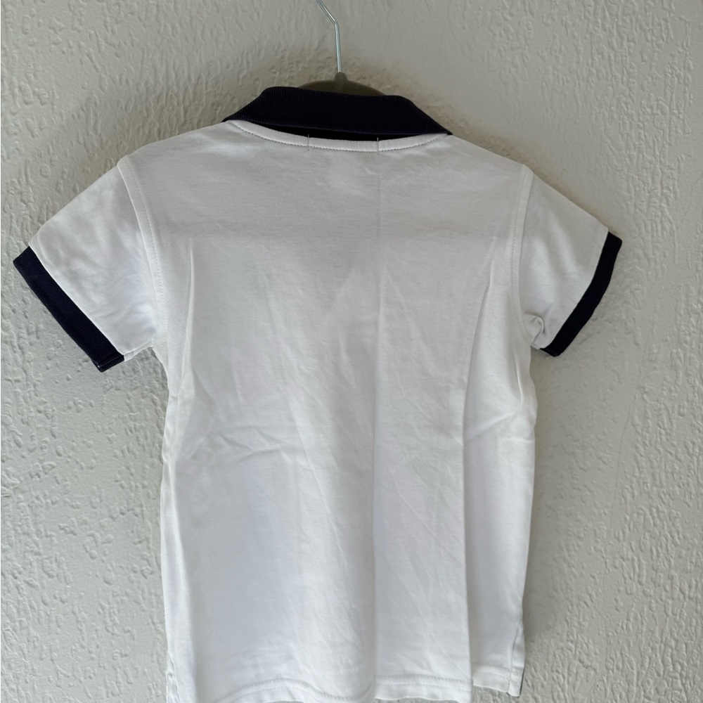 The Beaufort Bonnet Company Prim and Proper White Polo with Navy Accents - Picture 4 of 4
